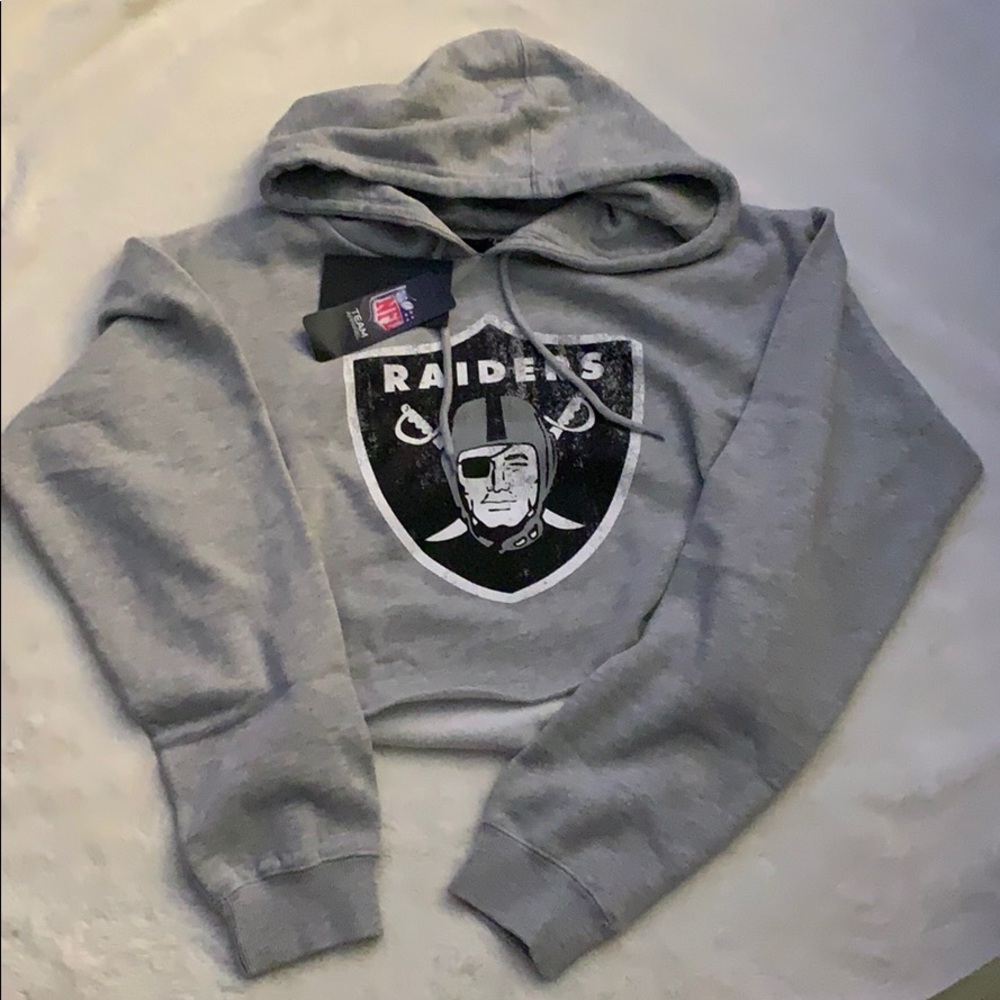 Raiders Crop Hoodie